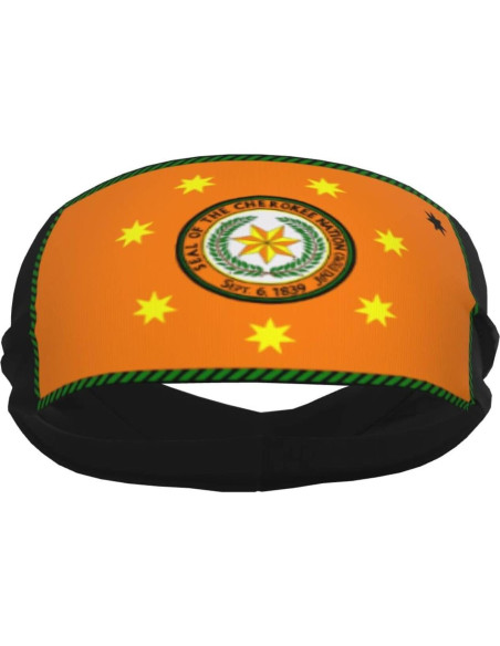 Bandana deportiva unisex Cherokee QIZYOQA - Absorbente, negra