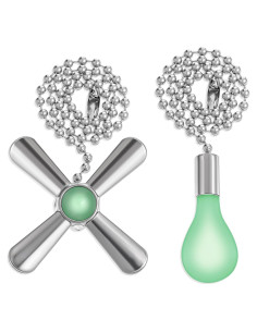 Extensores de Cadena de Ventilador de Techo Bruislard 31cm Plata