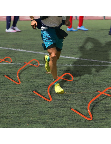 Set de 12 Vallas de Entrenamiento ASENVER con 10 Conos