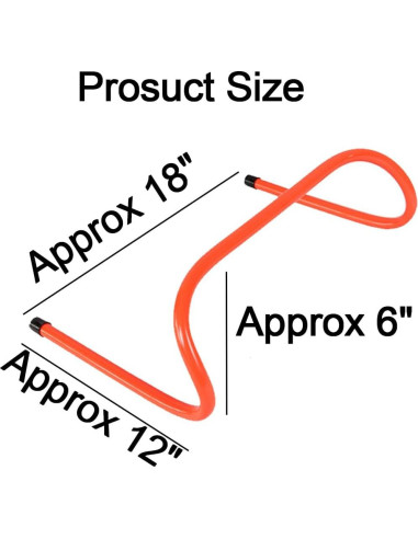 Set de 12 Vallas de Entrenamiento ASENVER con 10 Conos