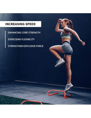 Set de 12 Vallas de Entrenamiento ASENVER con 10 Conos