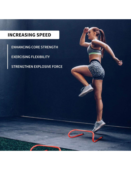 Set de 12 Vallas de Entrenamiento ASENVER con 10 Conos