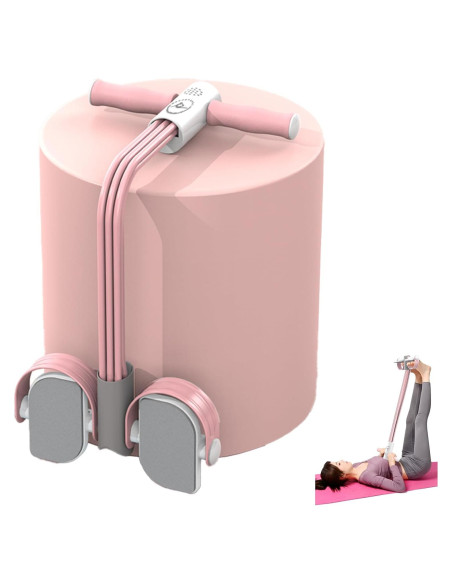 Cuerda de Resistencia con Pedal MaxKite 6 Tubos Rosa