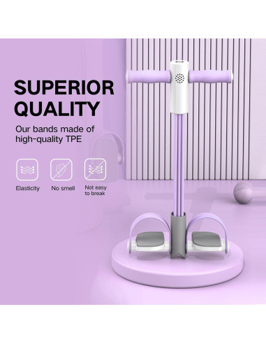 Cuerda de Resistencia con Pedal MaxKite 6 Tubos Rosa