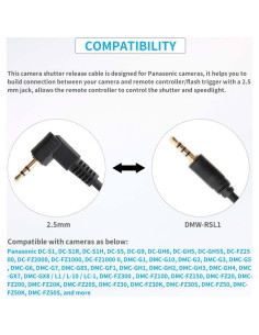 Cable de liberación de obturador remoto Keabroir CSRC-2.5-P1 2