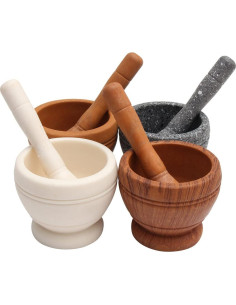 Conjunto de Mortero y Maja Raitron de Resina para Especias 16cm 2