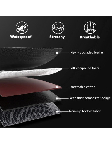 Funda de Asiento de Coche PTYYDS Neopreno Negro 2011-2024 Toyota 4Runner