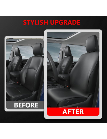 Funda de Asiento de Coche PTYYDS Neopreno Negro 2011-2024 Toyota 4Runner