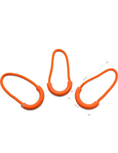 Tiradores de Cremallera Yzsfirm Naranja 10 Pcs 60mm Nylon 2