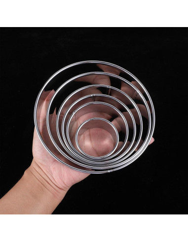 Juego de 6 Cortadores de Galletas Redondos Bruislard 5.2 a 15.5 cm
