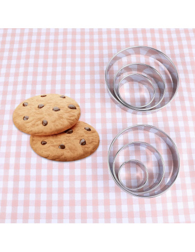 Juego de 6 Cortadores de Galletas Redondos Bruislard 5.2 a 15.5 cm