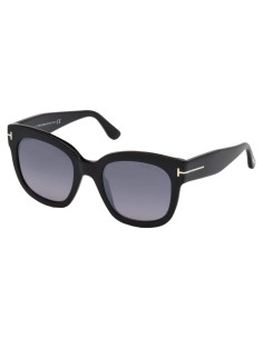Gafas de sol rectangulares Tom Ford FT0613 negras 7x18cm