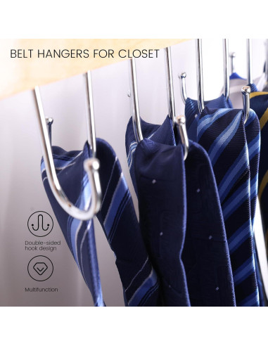 Organizador de Cinturones JOHOUSE 2 PCS con 14 Ganchos
