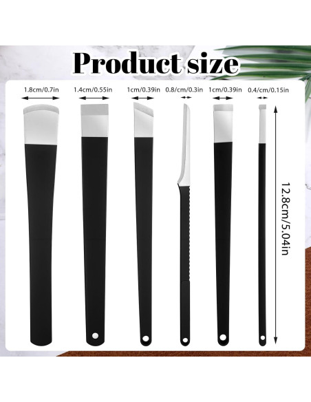 Kit de Pedicura Profesional Gtziqa 6 Piezas Acero Inoxidable