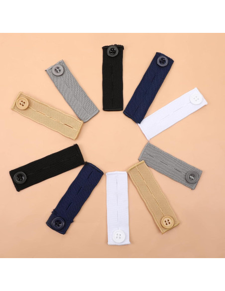 Extensores de Cintura Elásticos LXUEJIE 10 Piezas 8.5cm