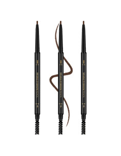 Lápiz de Cejas Impermeable O'CHEAL 3 Pcs Marrón Oscuro