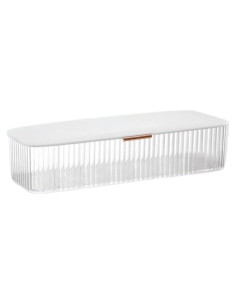 Organizador de Lentes de Contacto AITIME Blanco - Caja Plástica con 8 Compartimentos