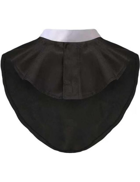 Collar Clerical Unisex Negro con Inserto Blanco - 2 Piezas