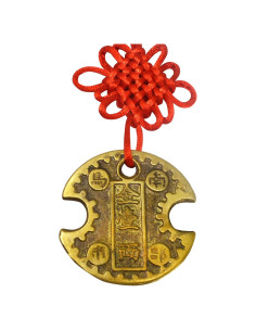 Amuleto de Moneda de Bloqueo de Riqueza Feng Shui 18cm