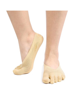 4 Pares de Calcetines Invisibles Antideslizantes para Mujeres 2