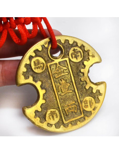 Amuleto de Moneda de Bloqueo de Riqueza Feng Shui 18cm 2