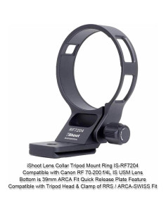 Anillo de Montaje en Trípode iShoot IS-RF7204 para Canon RF 70-200 f/4L 2
