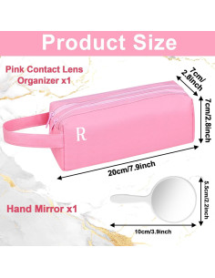 Estuche Organizador de Lentes de Contacto OBUSATT Rosa 60 PCS 2