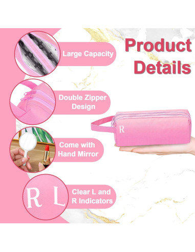 Estuche Organizador de Lentes de Contacto OBUSATT Rosa 60 PCS