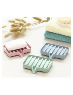 Soporte de Jabón ZNREUHA 3 Piezas Drenaje Automático