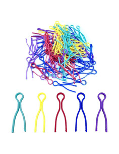 100 Sujetadores de Bobinas de Hilo Metulip 5 Colores Organizador