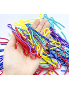 100 Sujetadores de Bobinas de Hilo Metulip 5 Colores Organizador 2