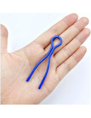 100 Sujetadores de Bobinas de Hilo Metulip 5 Colores Organizador