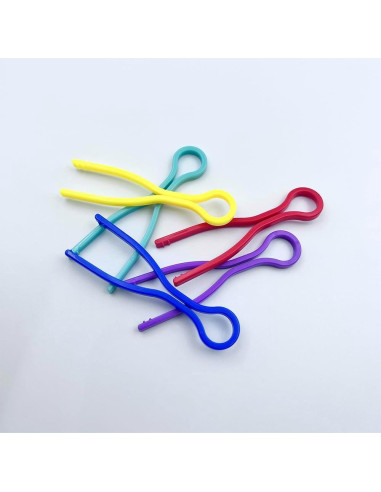 100 Sujetadores de Bobinas de Hilo Metulip 5 Colores Organizador