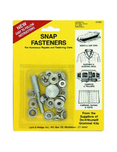 Kit de Sujetadores a Presión Lord & Hodge 1100 - 6 Juegos Niquelados