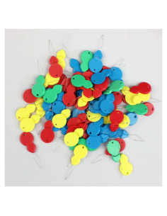 100 Enhebradores de Agujas de Plástico Tufeifrank para Costura