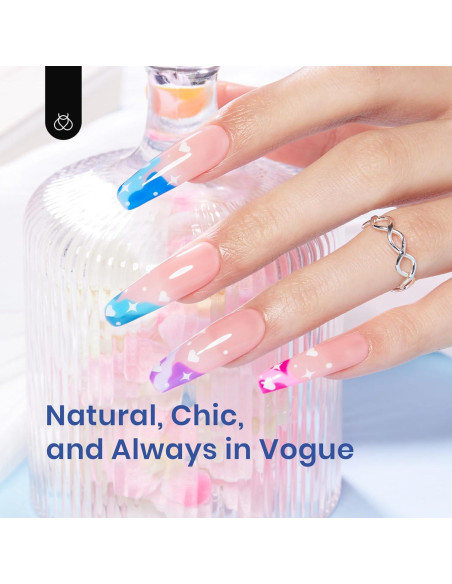 Kit de Uñas de Gel Beetles 240 PCS Coffin con Lámpara LED