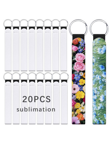20 Llavero de Muñequera de Sublimación Neopreno Anpuimult
