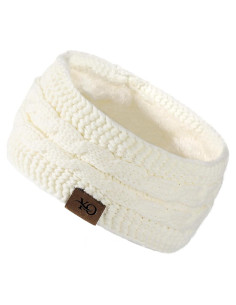 Diadema de Invierno Ymomode Forrada Polar para Mujeres - Negro