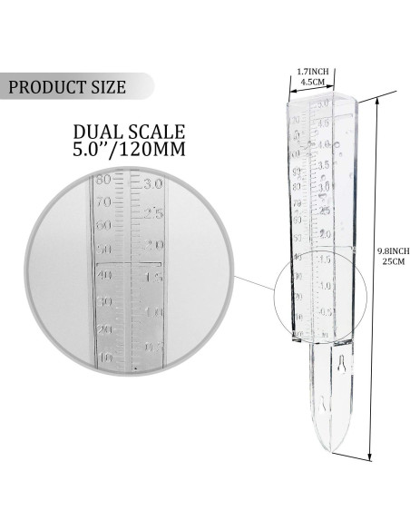 Medidor de Lluvia DARALIS 30.48 cm Paquete de 2