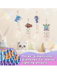 Kits de Arte de Diamante Beeplove - Animales Marinos 4 Piezas 2