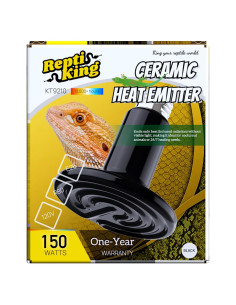 Emisor de Calor Cerámico 150W ReptiKing para Reptiles y Aves