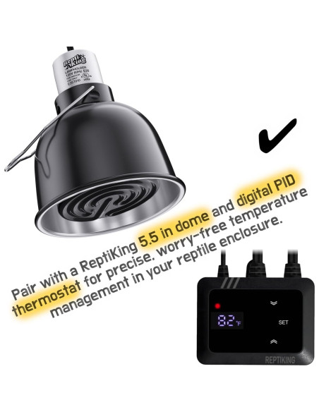 Emisor de Calor Cerámico 150W ReptiKing para Reptiles y Aves