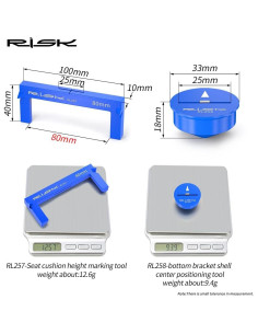 Herramienta de Medición de Altura de Sillín CYCEARTH Azul 2