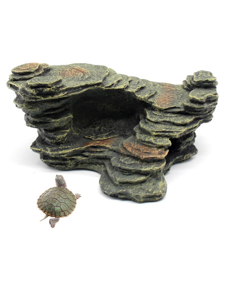 Plataforma de Sol para Reptiles Relaqcc 24.9x17.8 cm Resina