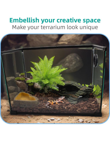 Plataforma de Sol para Reptiles Relaqcc 24.9x17.8 cm Resina