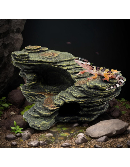 Plataforma de Sol para Reptiles Relaqcc 24.9x17.8 cm Resina