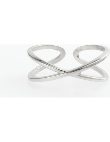 Anillo Abierto Ajustable de Plata Esterlina 925 para Mujer