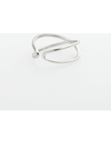 Anillo Abierto Ajustable de Plata Esterlina 925 para Mujer