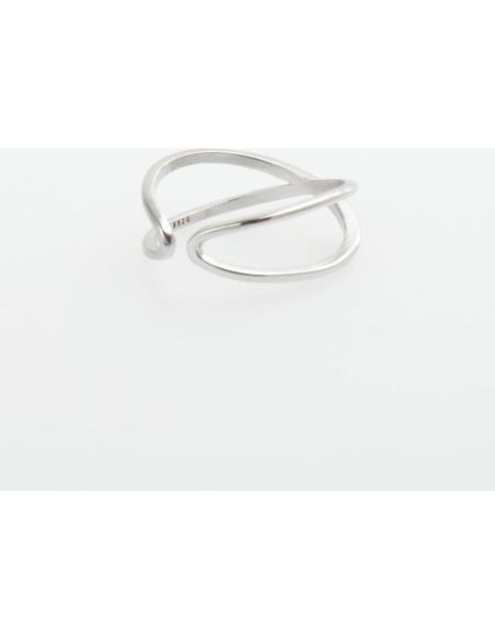 Anillo Abierto Ajustable de Plata Esterlina 925 para Mujer