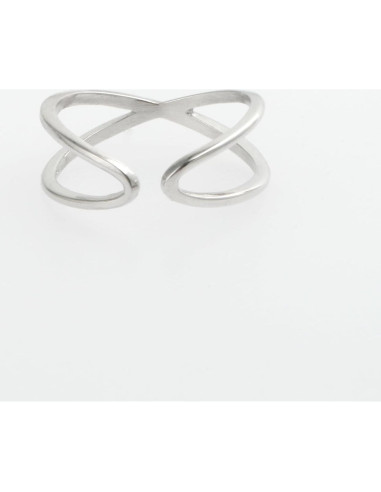 Anillo Abierto Ajustable de Plata Esterlina 925 para Mujer